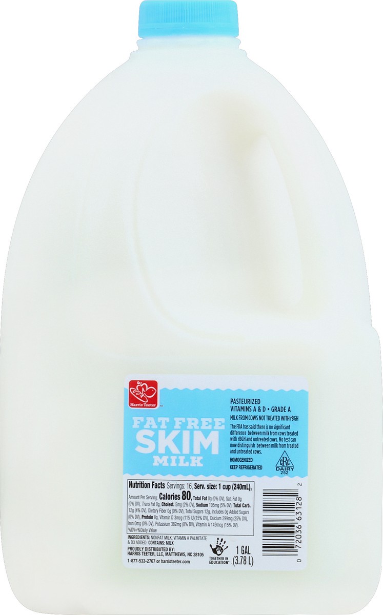 slide 4 of 4, Harris Teeter Fat Free Skim Milk, 1 gal