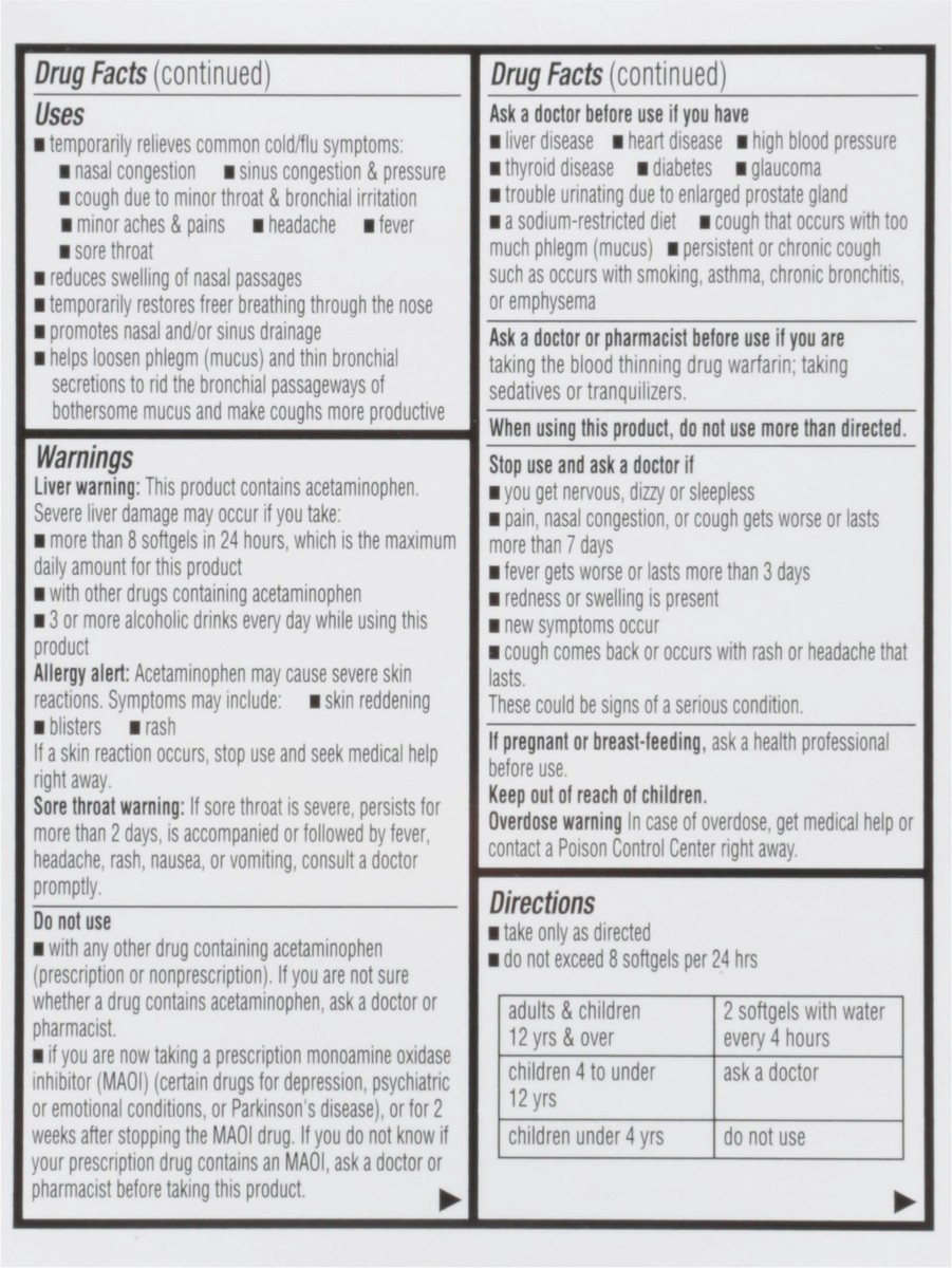 slide 3 of 9, TopCare Health Day Time Severe Cold & Flu Relief 24 Softgels, 24 ct