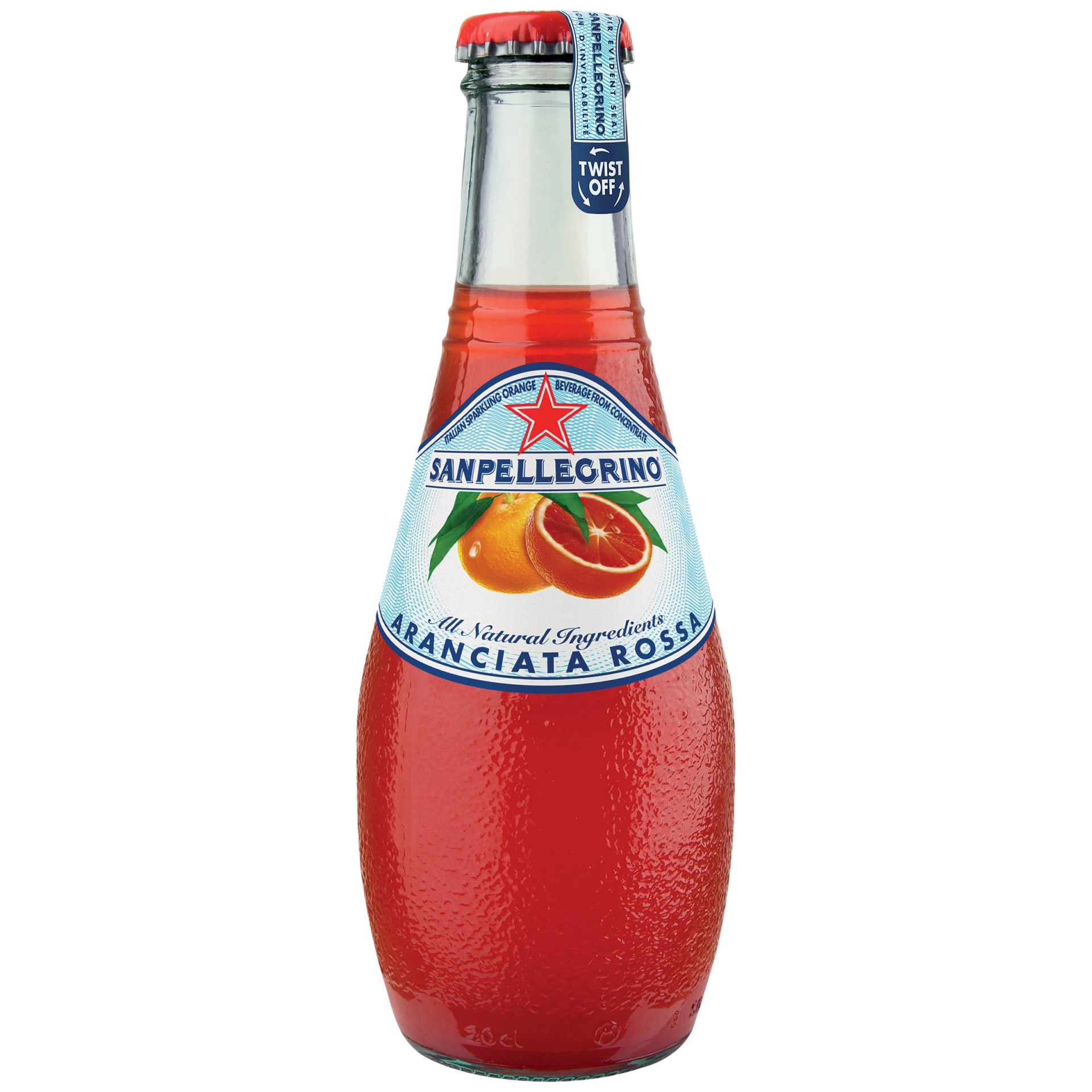 slide 1 of 1, SANPELLEGRINO Sparkling Fruit Beverages, Aranciata Rossa/Blood Orange 6.75-ounce glass bottle, 6.75 oz