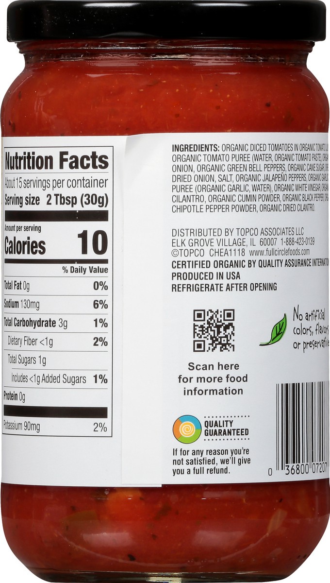 slide 9 of 13, Full Circle Market Full Circle Mild Salsa, 16 oz