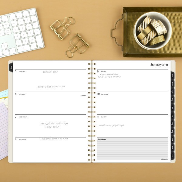 slide 3 of 9, Cambridge® Jeannie 2026 Weekly Monthly Planner, Large, 8 1/2"" x 11"", 1 ct