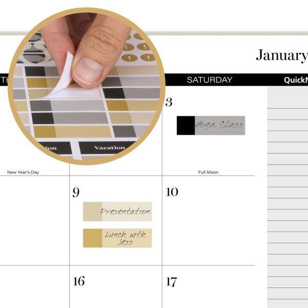 slide 8 of 9, Cambridge® Jeannie 2026 Weekly Monthly Planner, Large, 8 1/2"" x 11"", 1 ct