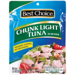 Best Choice Chunk Light Tuna In Water Pouch Pack