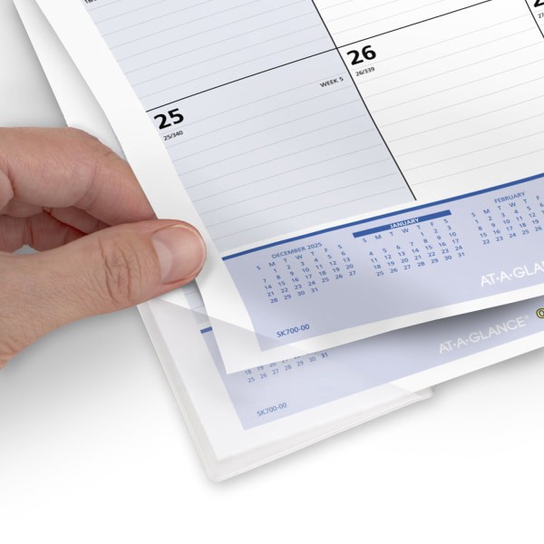 slide 7 of 9, AT-A-GLANCE® QuickNotes® 2026 Monthly Desk Pad Calendar, Standard, 21 3/4"" x 17"", 1 ct