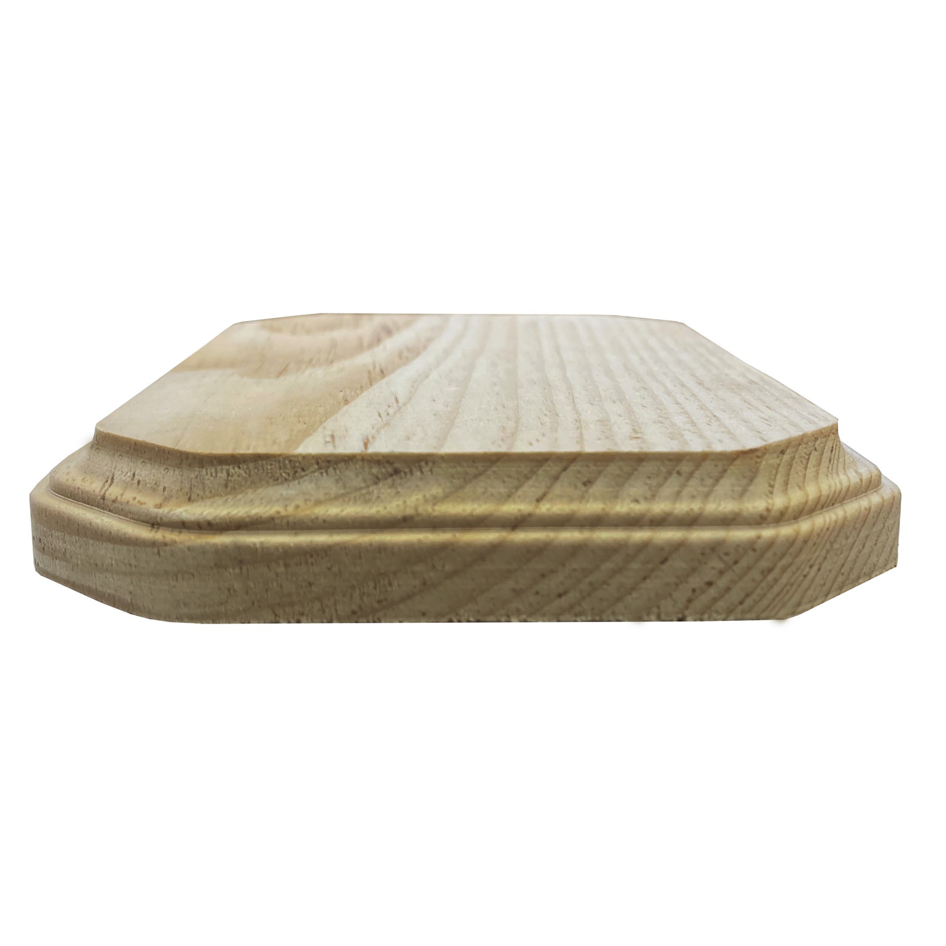 slide 2 of 3, 12" Unfinished Pinewood Rectangle Plaque With Clipped Corners By Make Market, 9 in x 12 in x 0.75 in