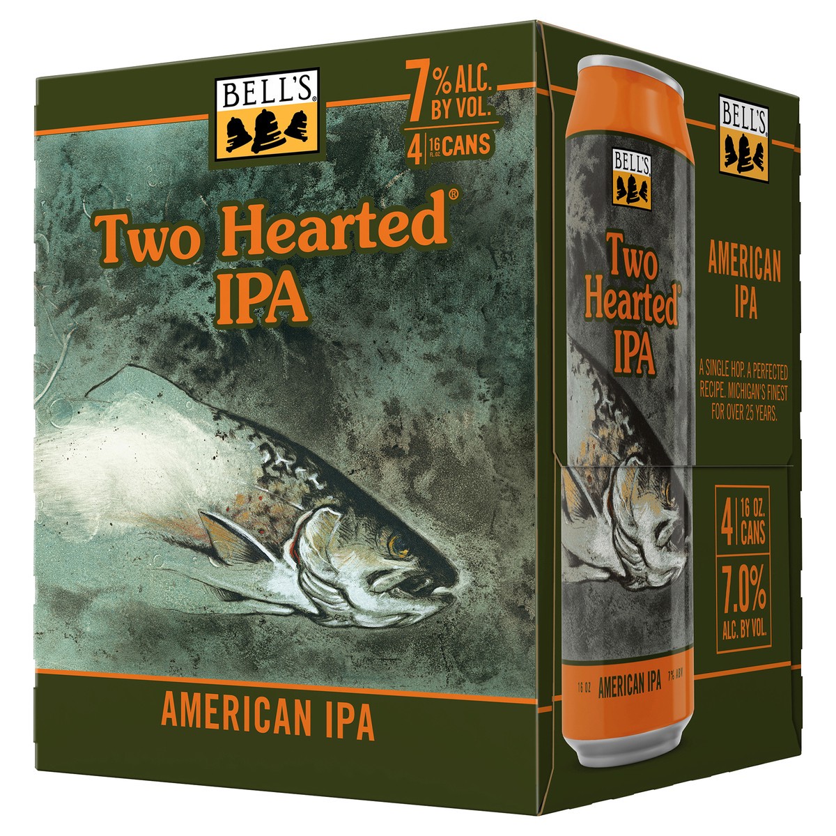 slide 7 of 8, Bell's American IPA Two Hearted Beer 4 - 16 fl oz Cans, 4 ct; 16 oz