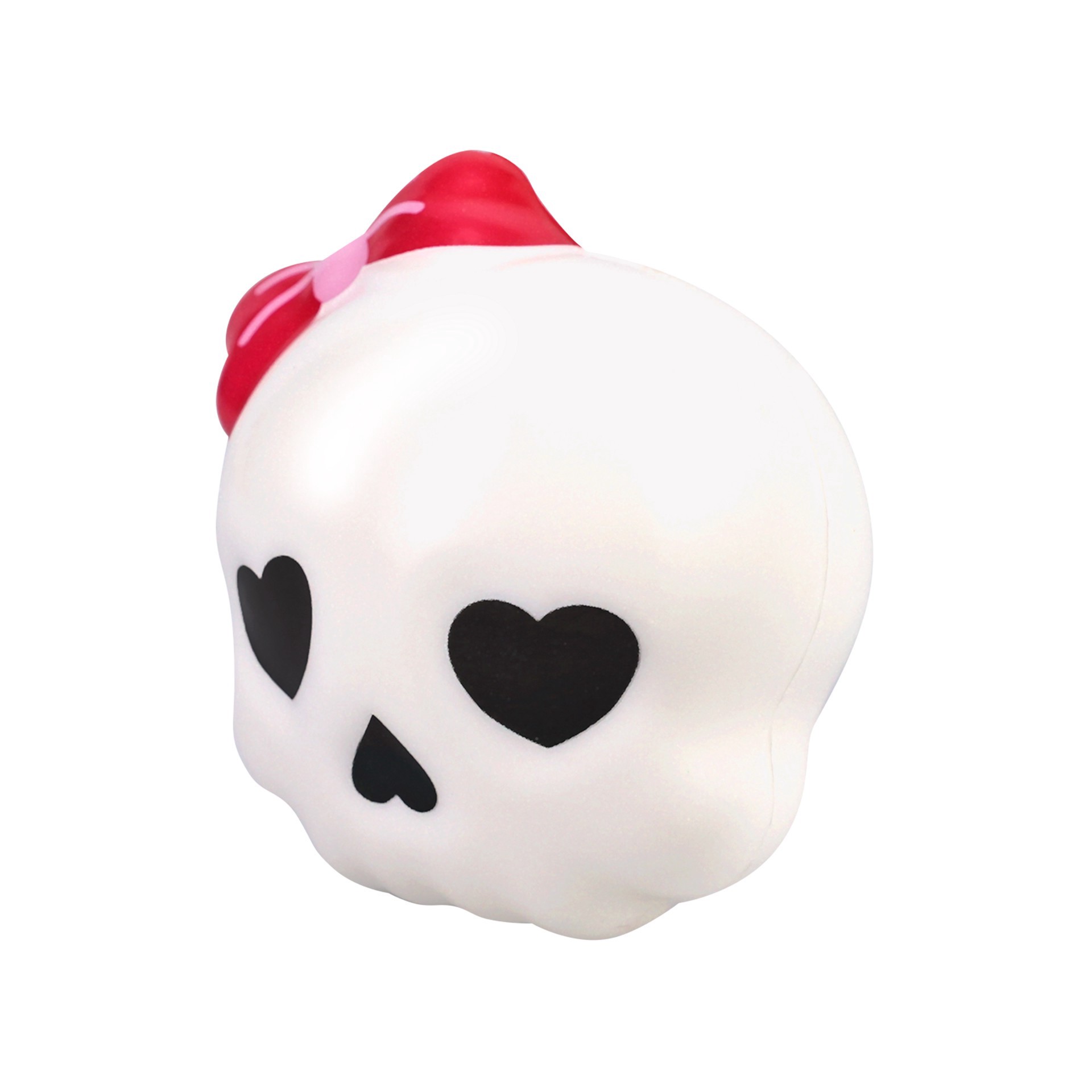 slide 2 of 2, 3" White Skull Squishy Toy By Creatology, 3.6 in x 3.7 in x 3 in
