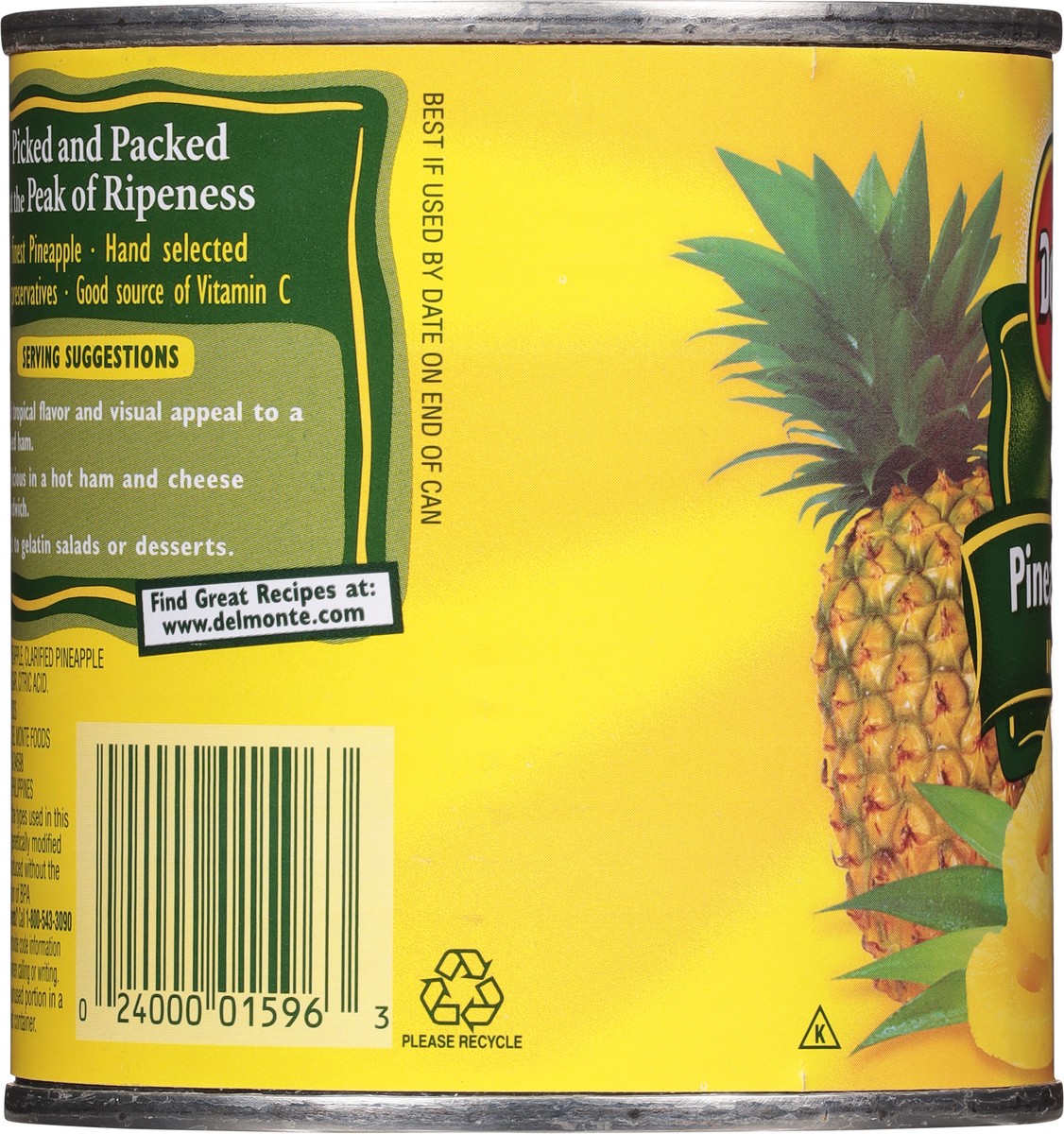 slide 7 of 9, Del Monte Pineapple Slices in Heavy Syrup 15.5 oz, 15.5 oz