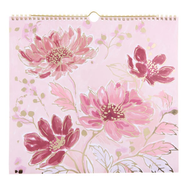 slide 2 of 5, Russell & Hazel 2025-2026 Russell & Hazel Monthly Hanging Wall Calendar, 13-1/4"" x 12-1/4"", Blush Floral, July 2025 To June 2026, 103337, 1 ct