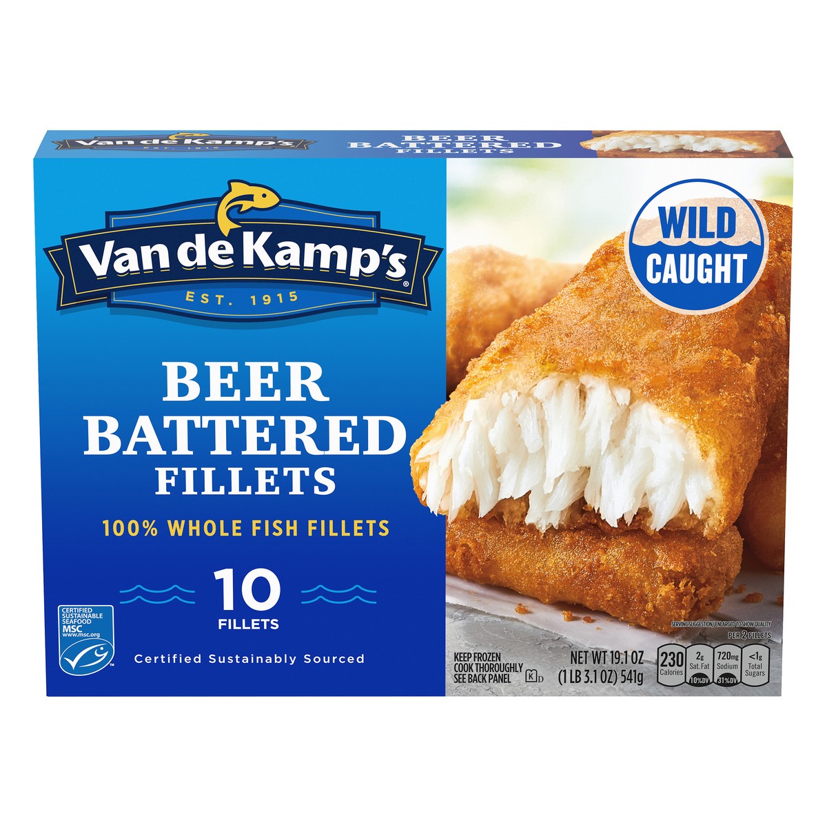 Van de Kamp's Beer Battered Fillets 19.1 oz Shipt