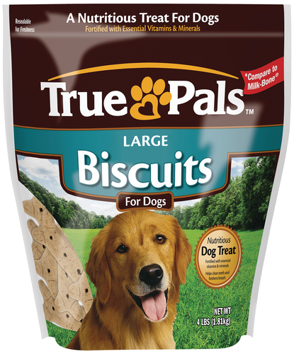 slide 1 of 1, True Pals Large Dog Biscuits, 4 lb