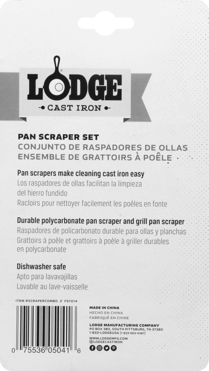 slide 3 of 8, Lodge Cast Iron Scraper Combo Set 1 ea, 1 ct