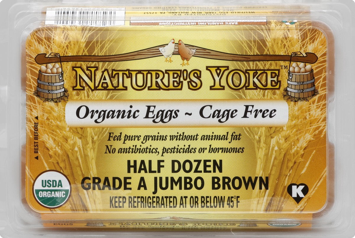 slide 2 of 4, Nature's Yoke Eggs 6 ea, 6 ct