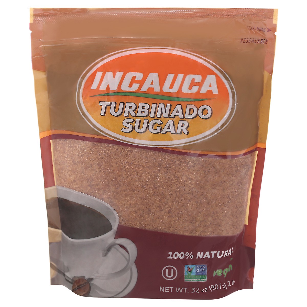 slide 1 of 1, Incauca Turbinado Sugar 32 oz Bag, 32 oz