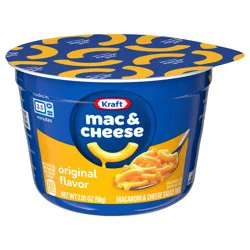 Kraft Mac and Cheese, 1 Cup, for Easy Dinner or Dinner Sides, Original Flavor, No Artificial Flavors, Preservatives or Dyes, 2.05 oz