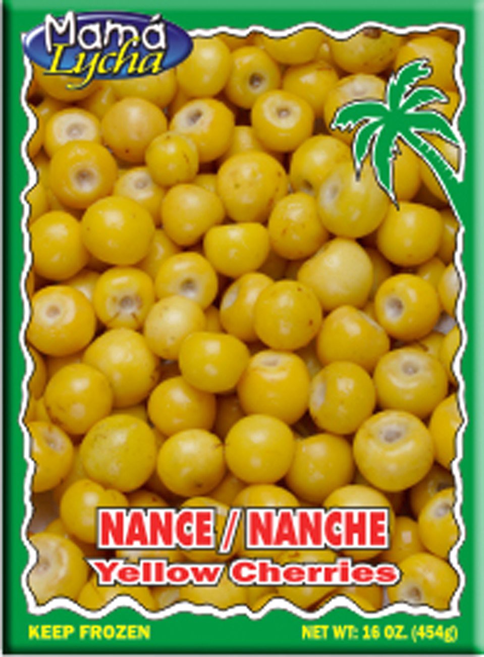 slide 1 of 1, Mama Lycha Frozen Nance Yellow Cherries, 16 oz