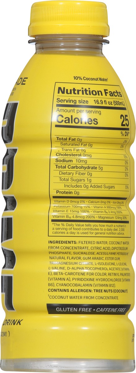 slide 3 of 9, Prime Hydration Lemonade 16.9oz, 19.9 oz