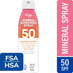 Kroger® Mineral Sunscreen Spray SPF 50