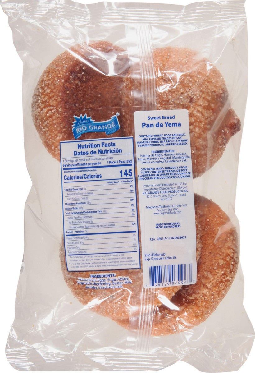 slide 8 of 11, Rio Grande Pan de Yema Sweet Bread 4.93 oz, 4.93 oz