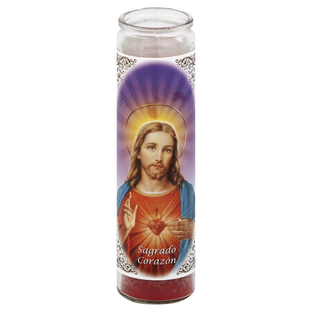 slide 2 of 3, Bright Glow Candle Sacred Heart Of Jesus - Each, 1 ct