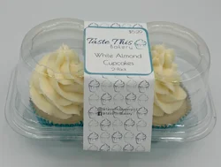 Taste This Bakery White Almond Cupcakes 2 Pack