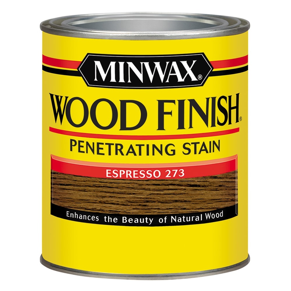 slide 1 of 1, Minwax Wood Finish Oil-Based Espresso Semi-Transparent Interior Stain (Half-Pint), 8 oz
