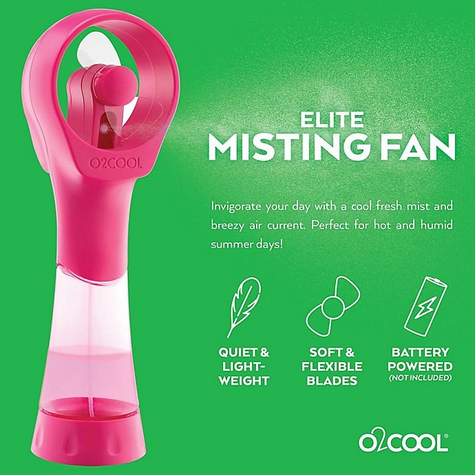 O2COOL Elite Handheld Misting Fans Pink 2 ct Shipt