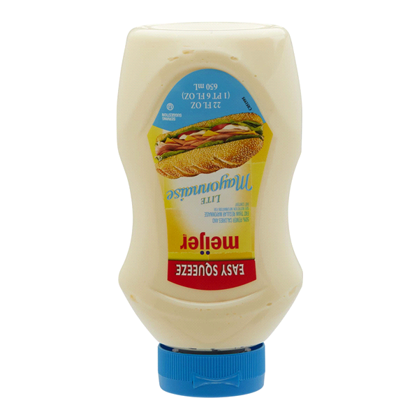 slide 1 of 1, Meijer Lite Mayonnaise, 22 oz