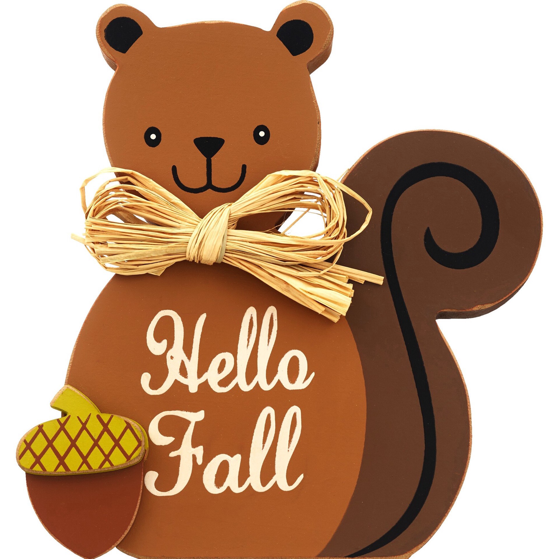 slide 1 of 1, Dan Dee Hello Fall Critter Sign, 6 In, 1 ct