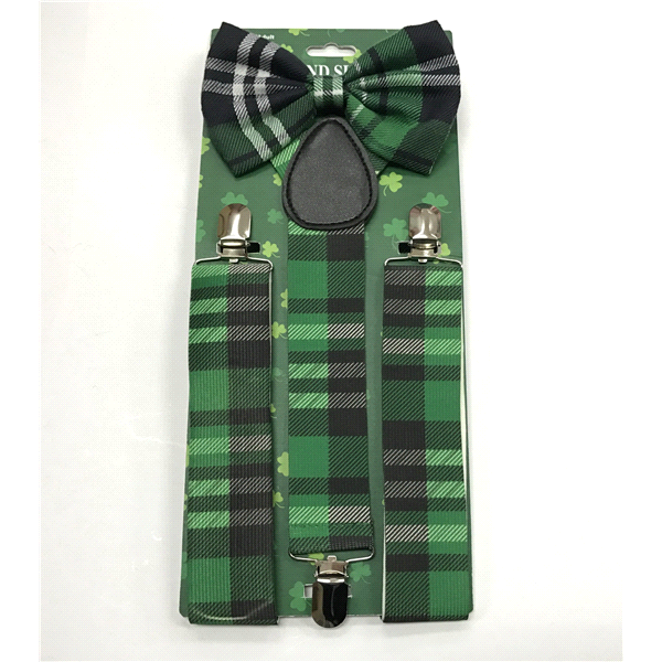 slide 1 of 1, Meijer St. Patricks Day Suspenders and Bow Tie Set, 2 ct