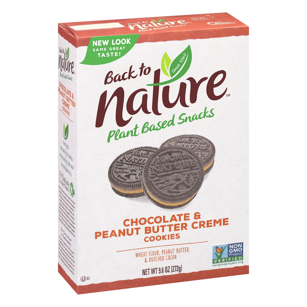 slide 2 of 9, Back to Nature Chocolate Peanut Butter Cookie, 9.6 oz