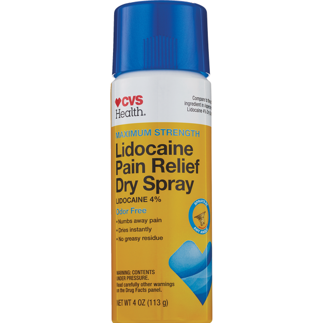 slide 1 of 1, CVS Health Lidocaine Dry Spray, 1 ct