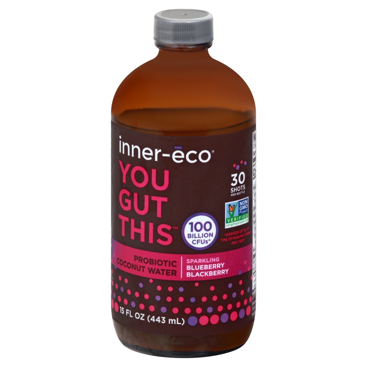 slide 5 of 13, Inner Eco Sparkling Blueberry Blackberry Coconut Water 15 oz, 15 oz