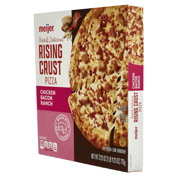 slide 8 of 29, Meijer Rising Crust Chicken Bacon Ranch Pizza, 27.15 oz