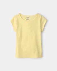 Carters Girls Rib Top - Yellow Yellow S