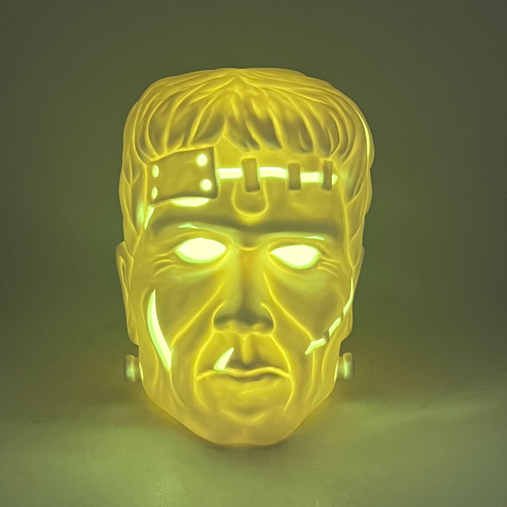 slide 3 of 8, 8" Diy Ceramic Led Frankenstein Decor By Make Market, 6.1 in x 5.91 in x 8 in