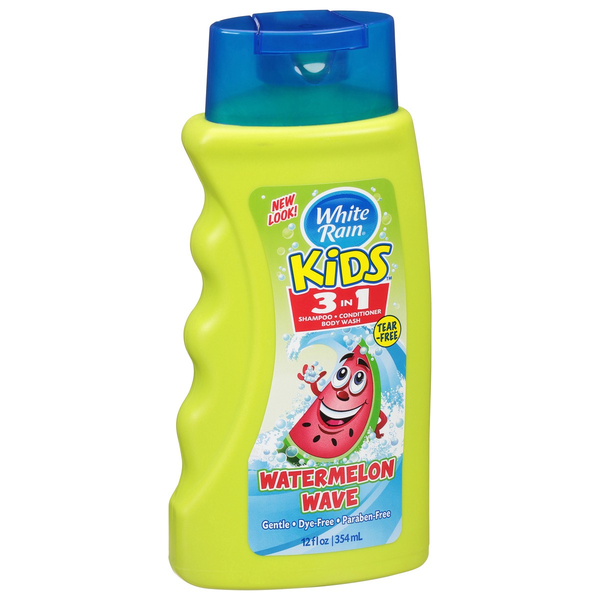 slide 4 of 10, White Rain Kids 3 in 1 Watermelon Wave Shampoo + Conditioner + Body Wash 12 fl oz, 12 fl oz