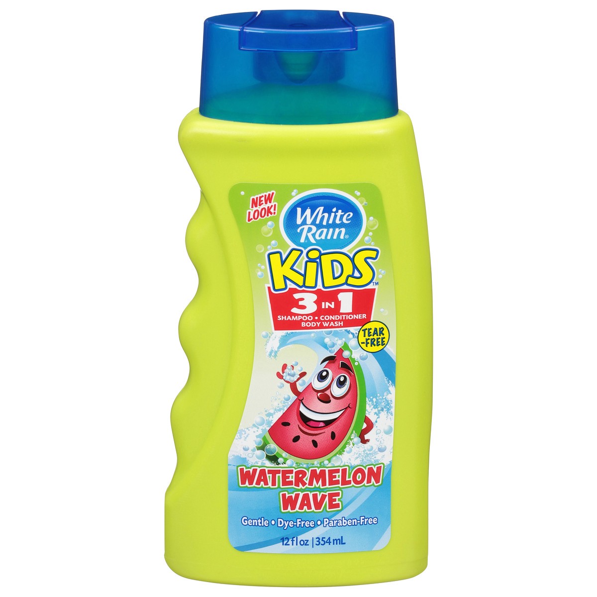 slide 9 of 10, White Rain Kids 3 in 1 Watermelon Wave Shampoo + Conditioner + Body Wash 12 fl oz, 12 fl oz