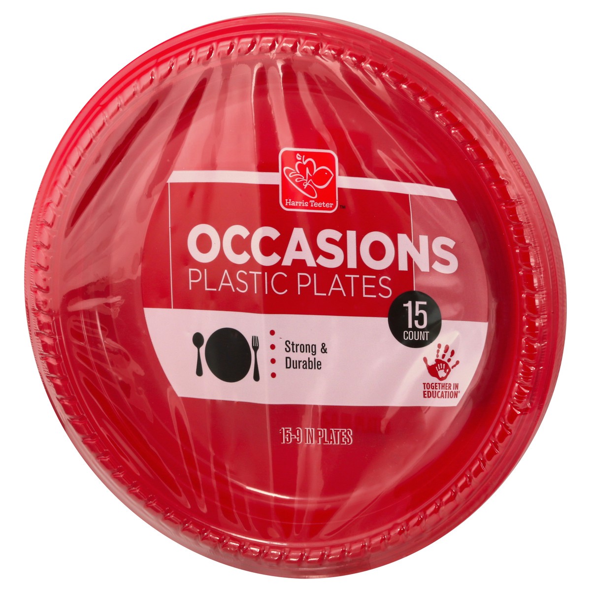 slide 8 of 9, Harris Teeter yourhome Plastic Plates, 15 ct