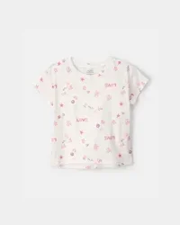 Carters Girls 'Love' Top - Ivory Ivory XS