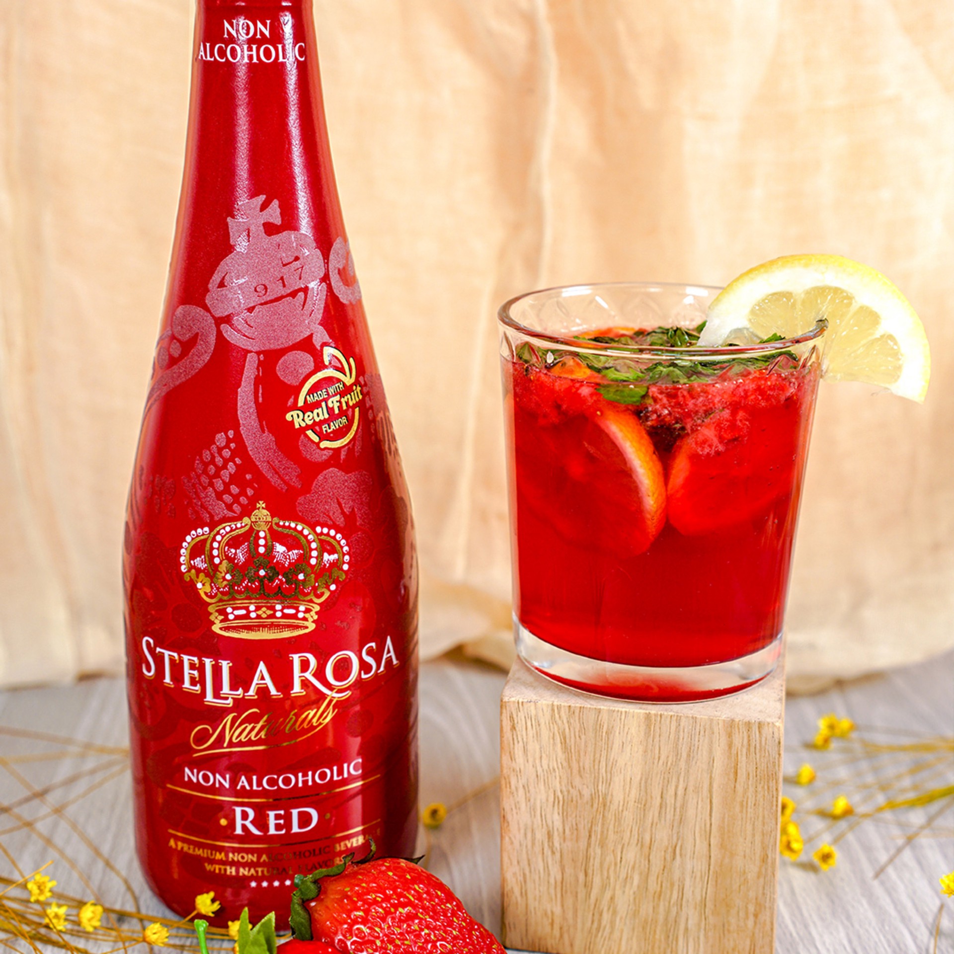 slide 7 of 9, Stella Rosa Naturals Red Non-Alcoholic Wine 750 ml, 750 ml