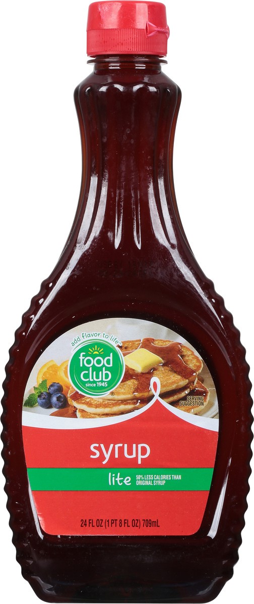 slide 6 of 9, Food Club Lite Syrup 24 fl oz, 24 fl oz