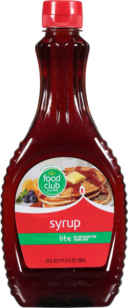 slide 9 of 11, Food Club Syrup - Lite, 24 fl oz