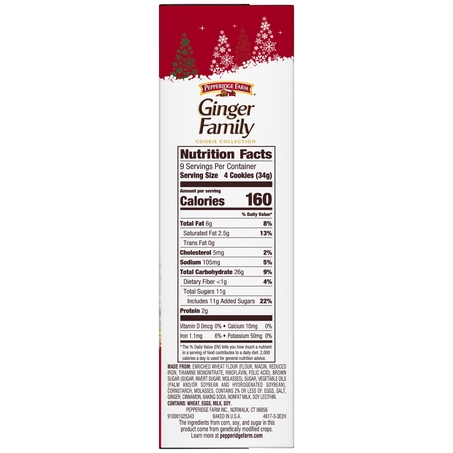 slide 2 of 5, Pepperidge Farm Ginger Family Ginger Cookies Collection, 10.8 oz. Box, 10.9 oz