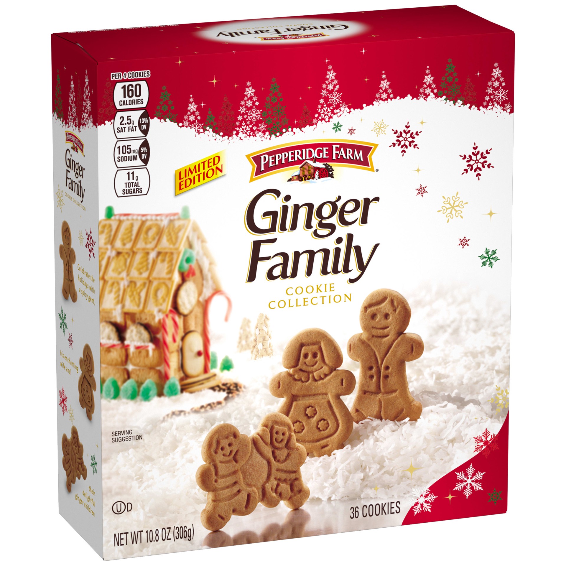 slide 1 of 5, Pepperidge Farm Ginger Family Ginger Cookies Collection, 10.8 oz. Box, 10.9 oz