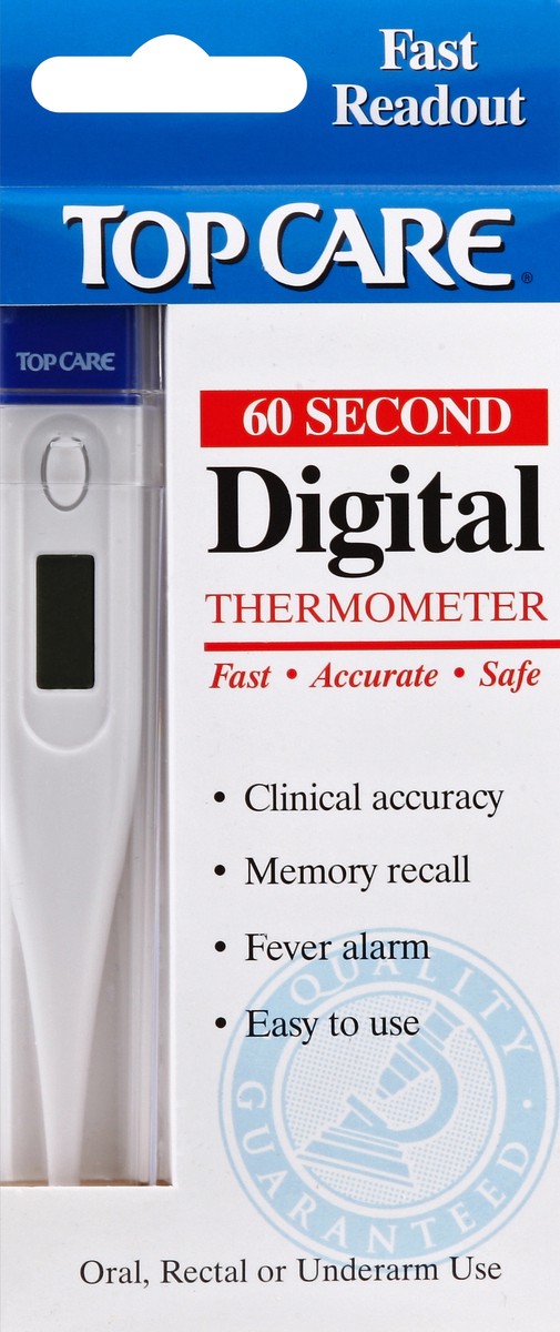 slide 6 of 6, TopCare Digital 60 Seconds Thermometer 1 Ea Peg, 1 ct