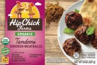 slide 1 of 1, Hip Chick Farms Organic Tandoori Chicken Meatballs, 8 oz