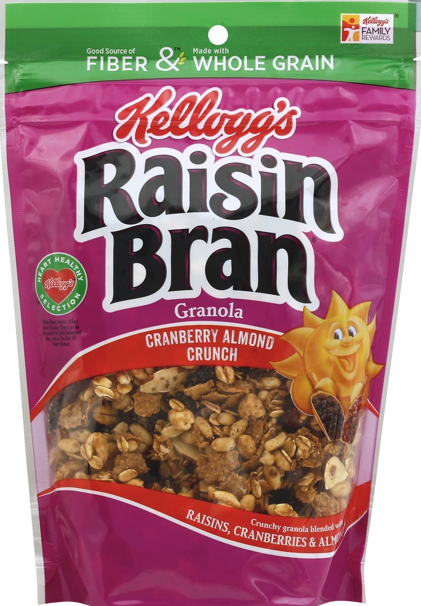 slide 5 of 6, Kellogg's Raisin Bran Cranberry Almond Granola, 10.5 oz