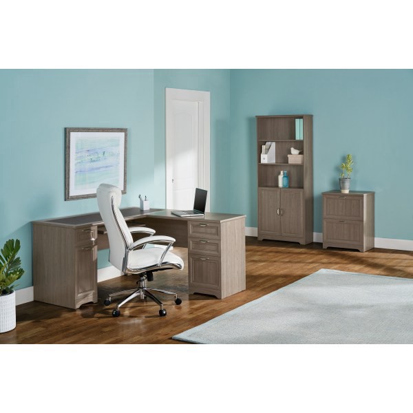 slide 10 of 10, Realspace Magellan 59""W L-Shape Corner Desk, Gray, 1 ct