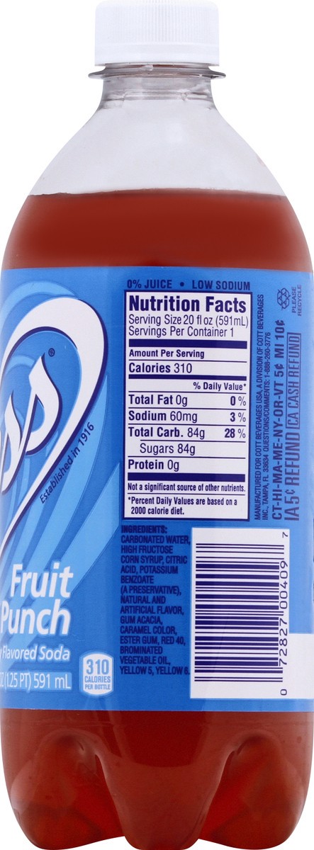 slide 3 of 11, Vess Fruit Punch Soda - 20 fl oz, 20 fl oz